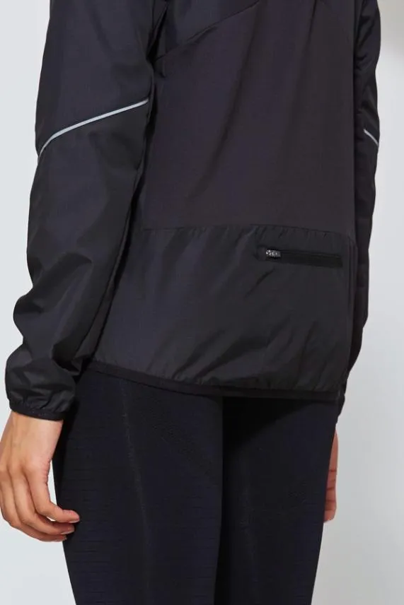 Sosandar Black Motivate Activewear Zip Jacket With Pockets Black Women Activewear