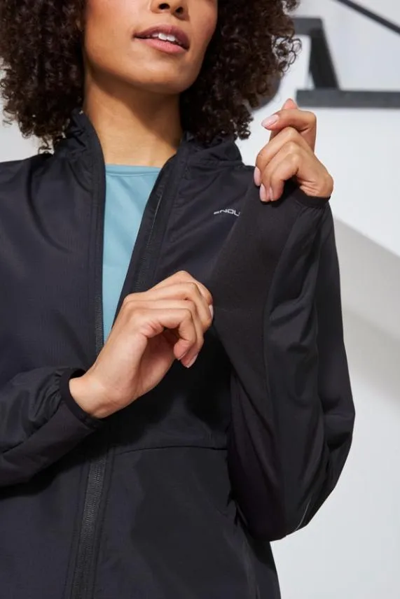 Sosandar Black Motivate Activewear Zip Jacket With Pockets Black Women Activewear