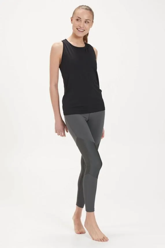 Sosandar Black Racerback Perfect Athleisure Vest Top Black Women Loungewear