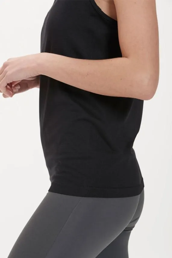 Sosandar Black Racerback Perfect Athleisure Vest Top Black Women Loungewear