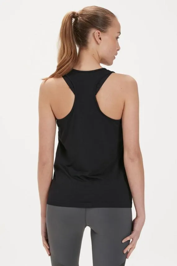 Sosandar Black Racerback Perfect Athleisure Vest Top Black Women Loungewear