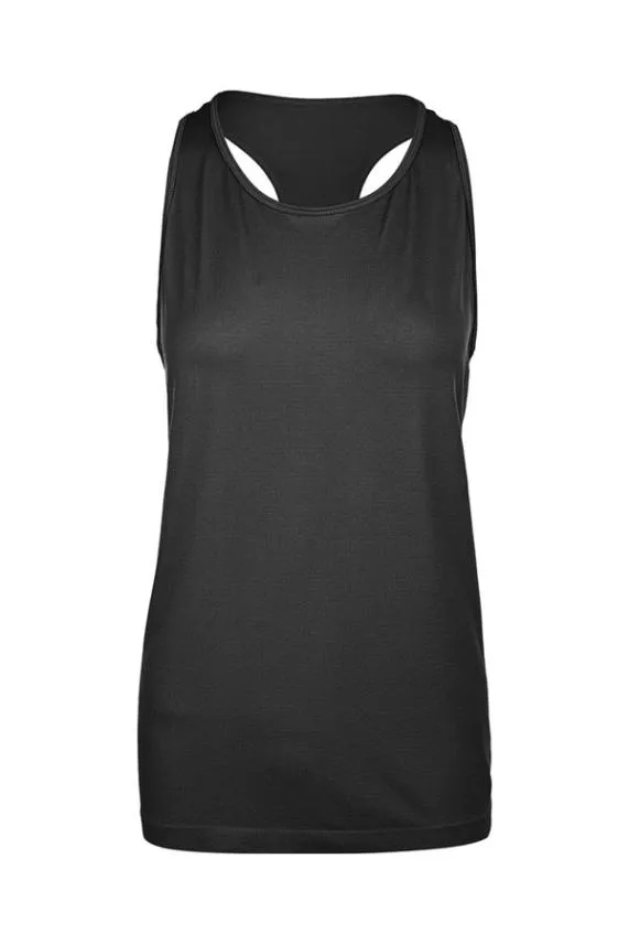 Sosandar Black Racerback Perfect Athleisure Vest Top Black Women Loungewear