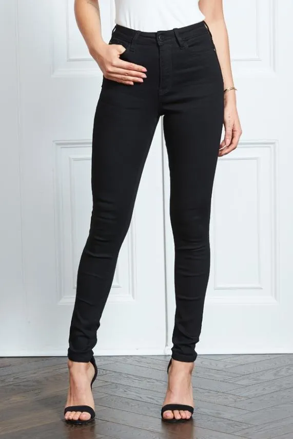 Sosandar Black Sculpting Skinny Jeans Black Women Jeans and Jeggings