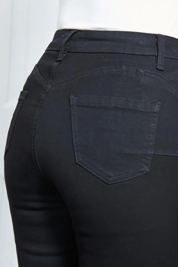 Sosandar Black Sculpting Skinny Jeans Black Women Jeans and Jeggings