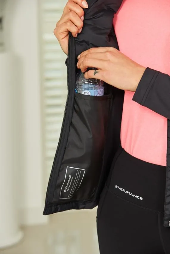 Sosandar Black Ultimate Hybrid Padded Jacket Black Women Activewear