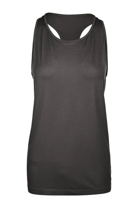 Sosandar Dark Grey Racerback Perfect Athleisure Vest Top Grey Women Loungewear