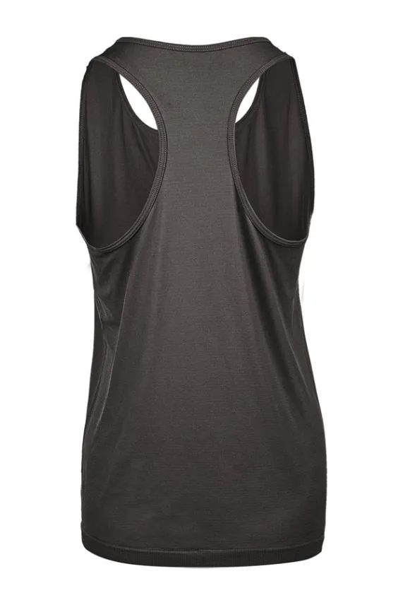Sosandar Dark Grey Racerback Perfect Athleisure Vest Top Grey Women Loungewear