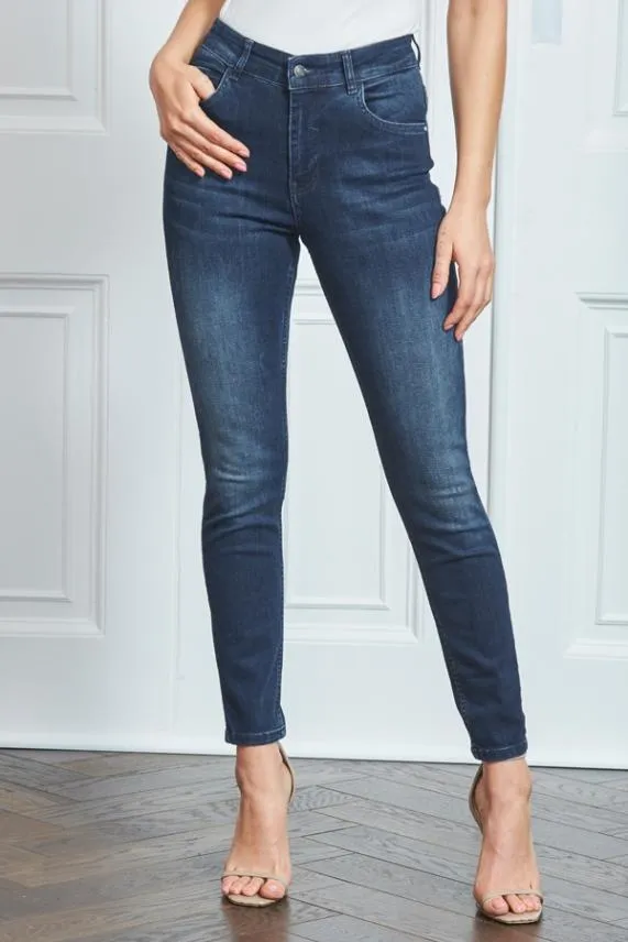 Sosandar Dark Indigo Perfect Skinny Jeans Dark Indigo Women Jeans and Jeggings