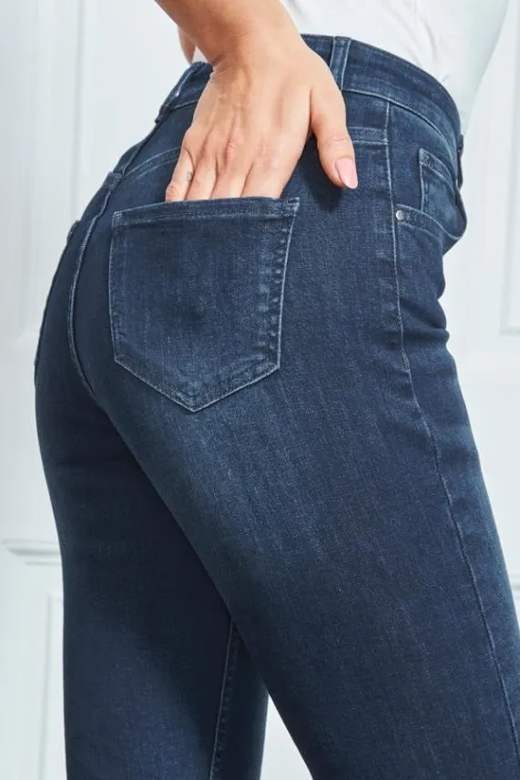 Sosandar Dark Indigo Perfect Skinny Jeans Dark Indigo Women Jeans and Jeggings