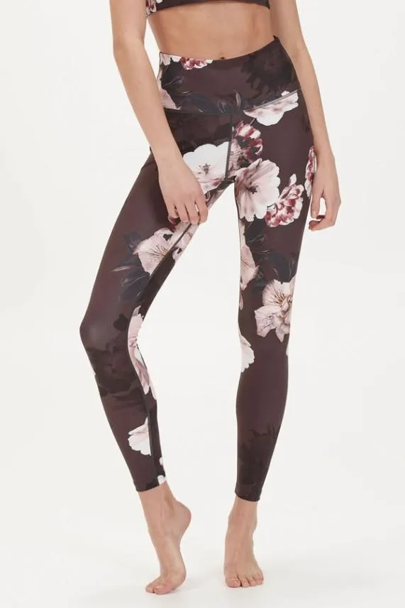 Sosandar France Black Floral High Waisted Activewear Leggings Black Women Activewear