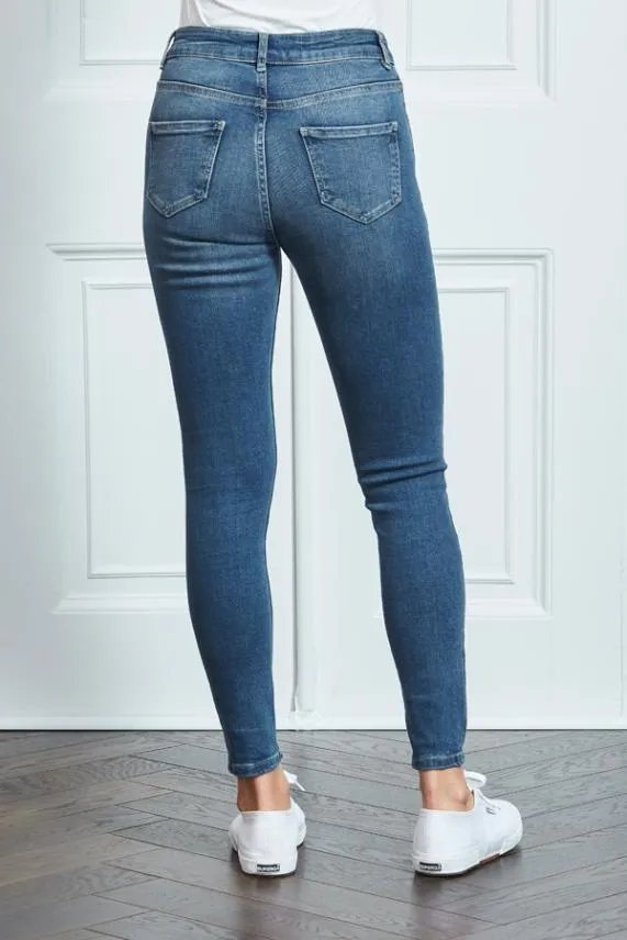 Sosandar Indigo Blue Perfect Skinny Jeans Indigo Blue Women Jeans and Jeggings