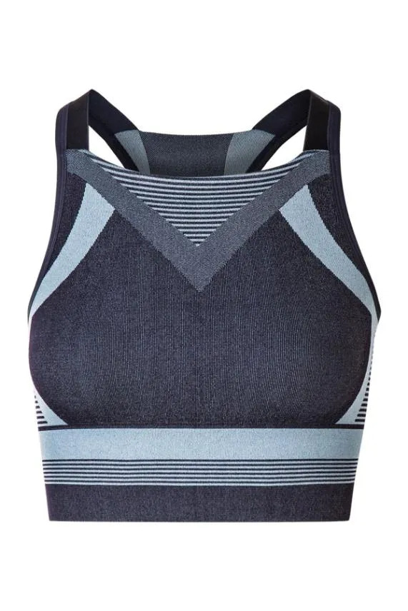 Sosandar Indigo Blue UltraSculpt Racerback Sports Bra Indigo Blue Women Activewear