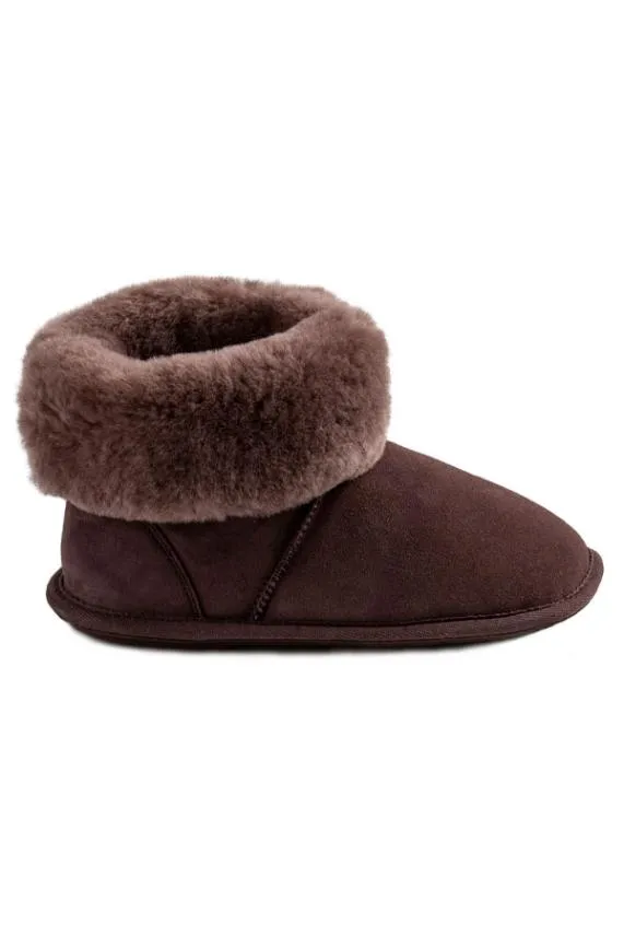 Sosandar Just Sheepskin Chocolate Brown Suede Slipper Booties Chocolate Brown Women Slippers Sosandar Just Sheepskin Chocolate Brown Suede Slipper Booties Chocolate Brown Women Slippers