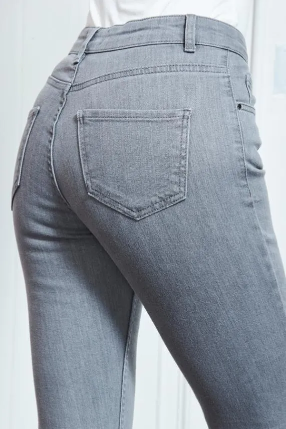 Sosandar Light Grey Perfect Skinny Jeans Light Grey Women Jeans and Jeggings