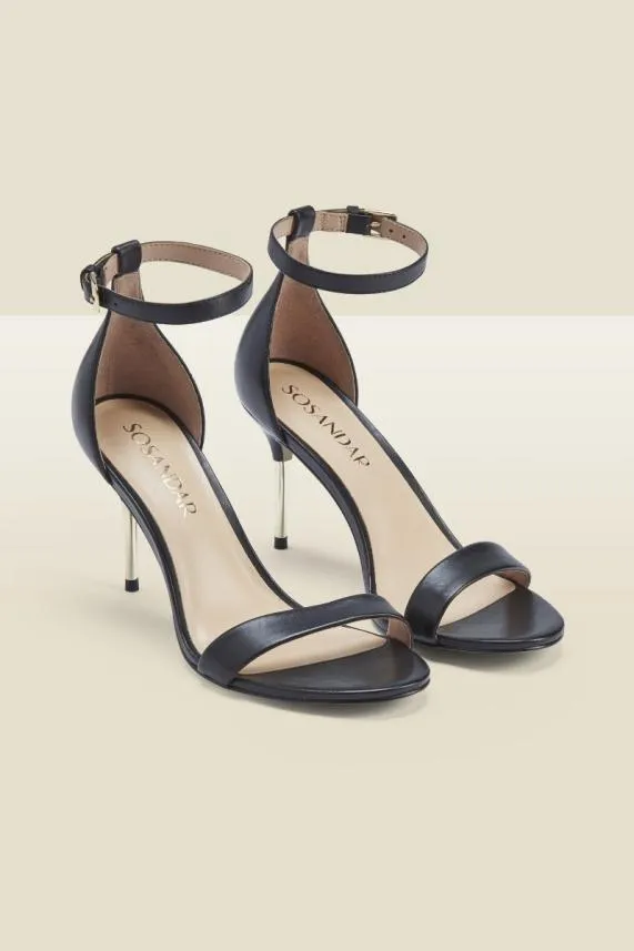 Sosandar Melrose Leather Barely There Metal Heel Sandal Women Sandals and Flip Flops Sosandar Melrose Leather Barely There Metal Heel Sandal Women Sandals and Flip Flops