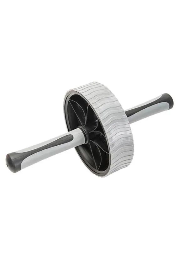 Sosandar Pearl Grey Core Strengthening Exercise Wheel Grey Women Activewear