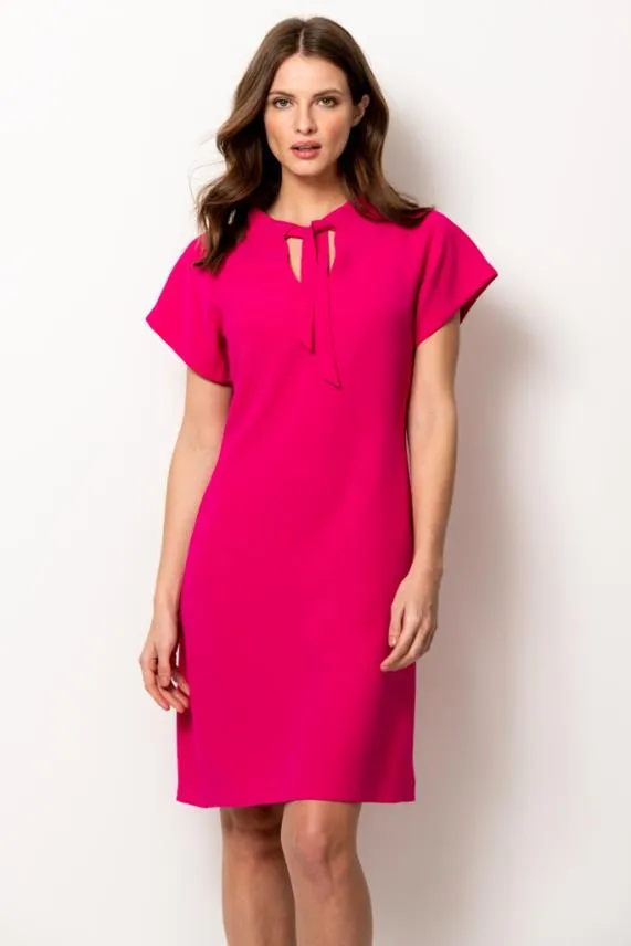 Sosandar Pink Sascha Shift Dress Women Dresses
