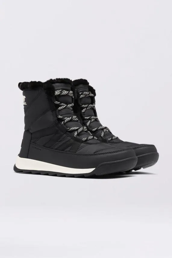 Sosandar Sorel Black Fleece Lined Lace Up Hiker Boot Black Women Boots
