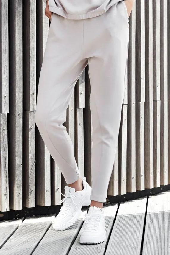 Sosandar Stone Super Slim RestDay Joggers With Pockets Women Loungewear