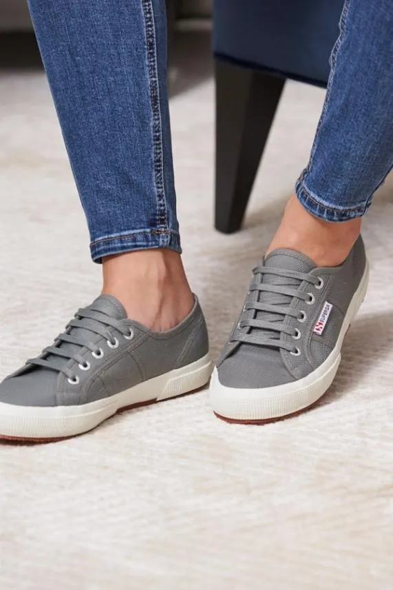 Sosandar Superga 2750 Classic Grey Canvas Trainers Grey Women Trainers 8211 Superga and Victoria