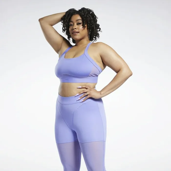 Sports Bras Womens Reebok Cardi B Bralette Plus Size Hyper Purple