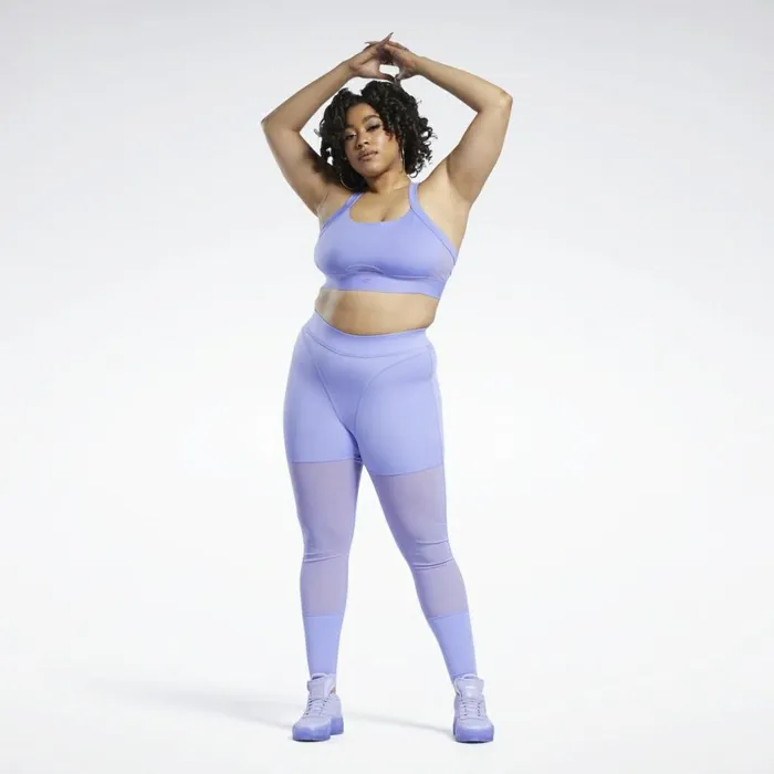 Sports Bras Womens Reebok Cardi B Bralette Plus Size Hyper Purple