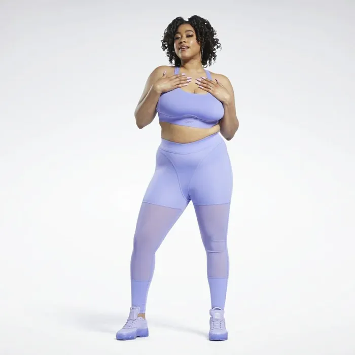 Sports Bras Womens Reebok Cardi B Bralette Plus Size Hyper Purple