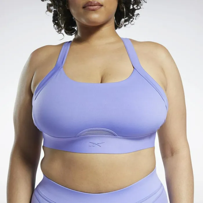 Sports Bras Womens Reebok Cardi B Bralette Plus Size Hyper Purple