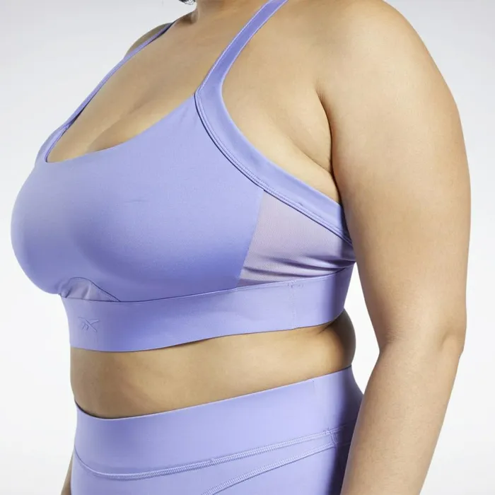Sports Bras Womens Reebok Cardi B Bralette Plus Size Hyper Purple