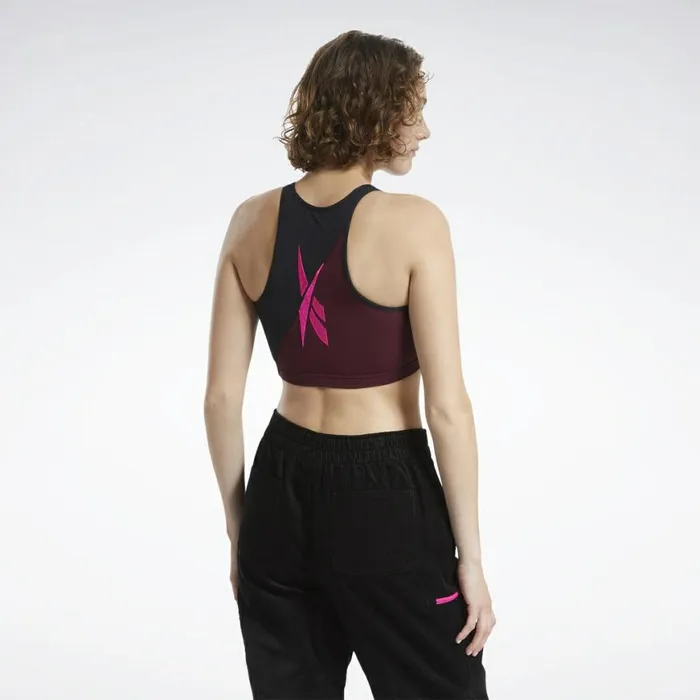 Sports Bras Womens Reebok Classics Fashion LowImpact Bra Black