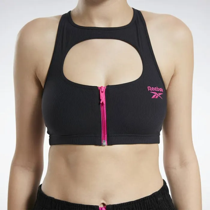 Sports Bras Womens Reebok Classics Fashion LowImpact Bra Black