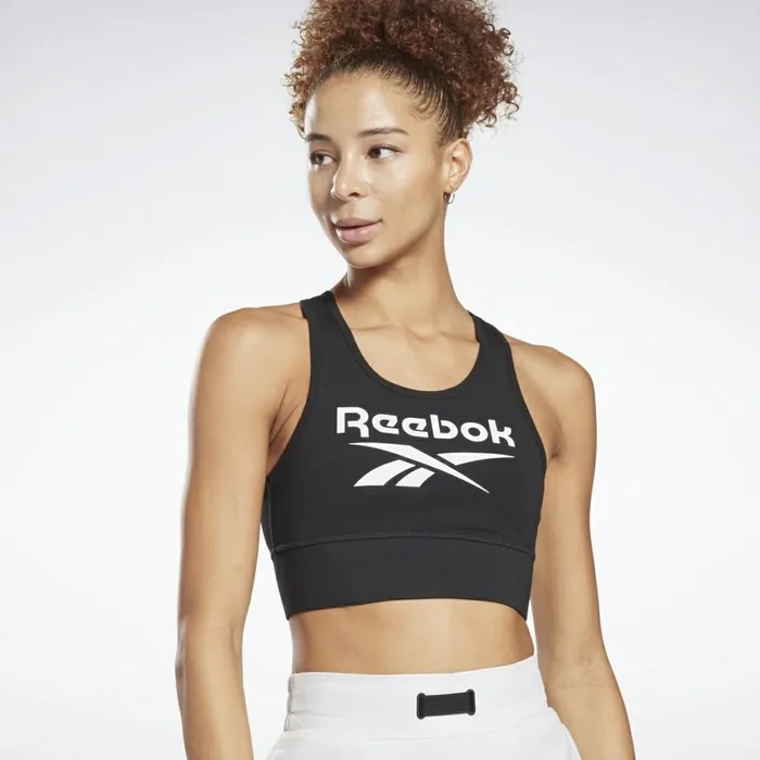 Sports Bras Womens Reebok Identity Sports Bra Black
