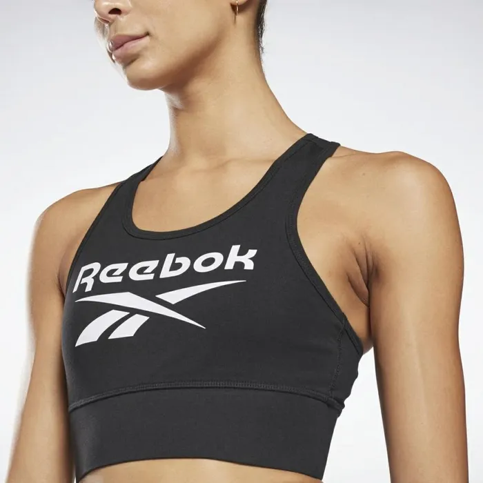 Sports Bras Womens Reebok Identity Sports Bra Black