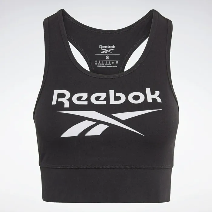 Sports Bras Womens Reebok Identity Sports Bra Black