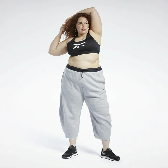 Sports Bras Womens Reebok Lux Racer MediumImpact Sports Bra Plus Size Black