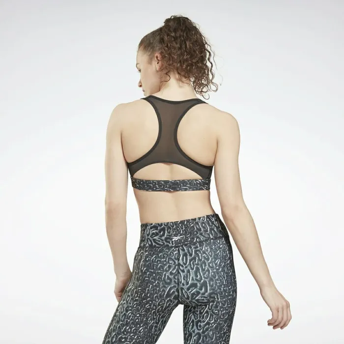 Sports Bras Womens Reebok Lux Racer Padded Sports Bra Black