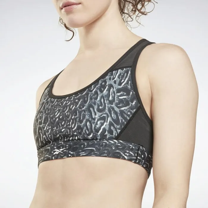 Sports Bras Womens Reebok Lux Racer Padded Sports Bra Black