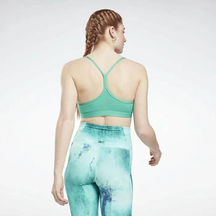 Sports Bras Womens Reebok Lux Skinny Strap Sports Bra Future Teal