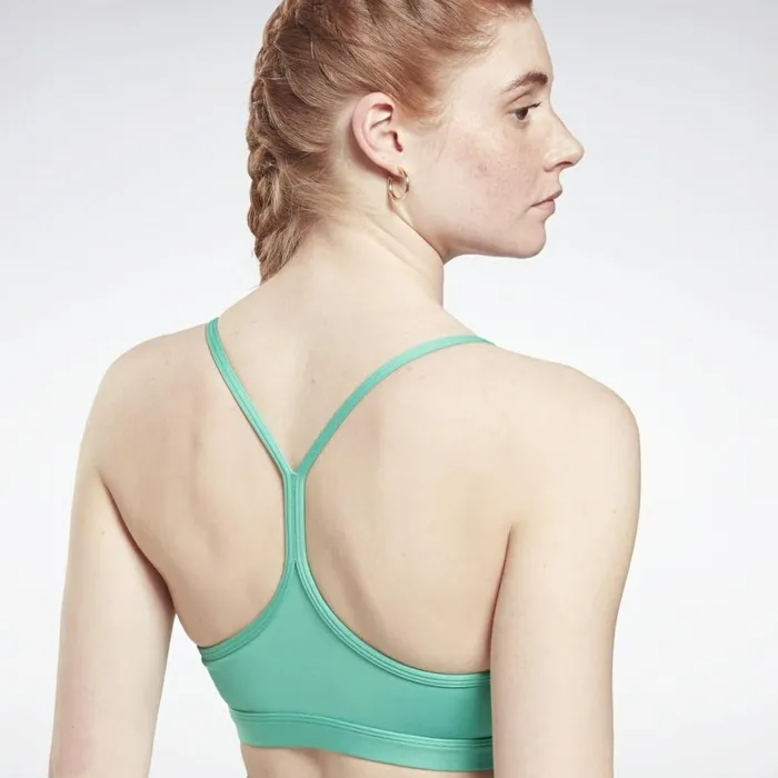 Sports Bras Womens Reebok Lux Skinny Strap Sports Bra Future Teal