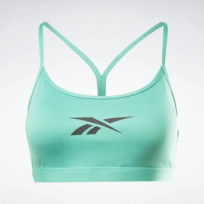 Sports Bras Womens Reebok Lux Skinny Strap Sports Bra Future Teal