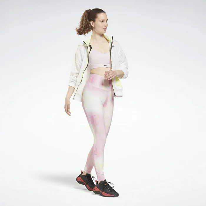 Sports Bras Womens Reebok Lux Strappy MediumImpact Sports Bra Frost Berry