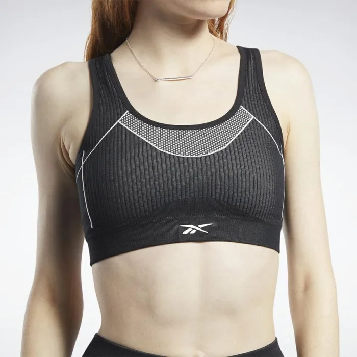 Sports Bras Womens Reebok Meet You There LowImpact Bra Black