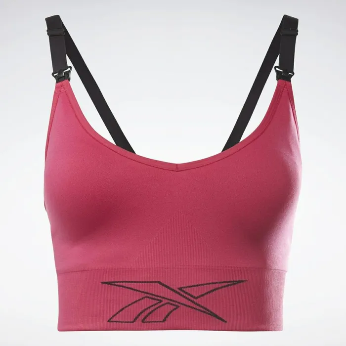 Sports Bras Womens Reebok Nursing Sports Bra Pursuit Pink