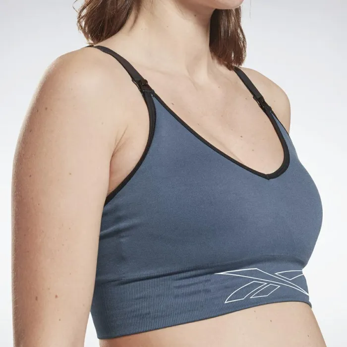 Sports Bras Womens Reebok Nursing Sports Bra Smoky Indigo