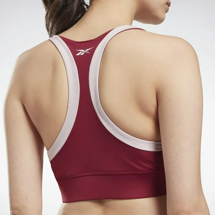 Sports Bras Womens Reebok Piping Bralette Punch Berry