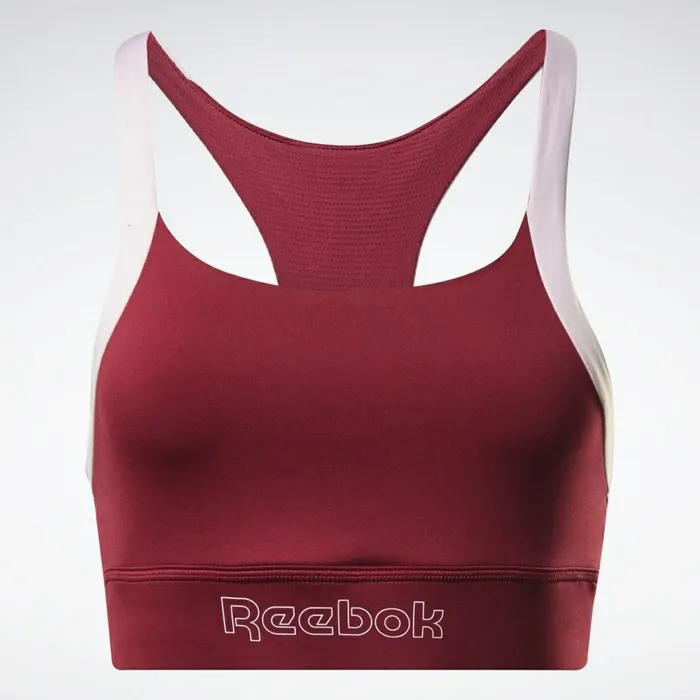 Sports Bras Womens Reebok Piping Bralette Punch Berry