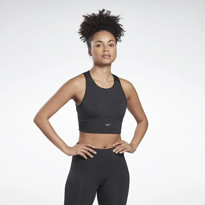 Sports Bras Womens Reebok Run HighImpact Bra Black