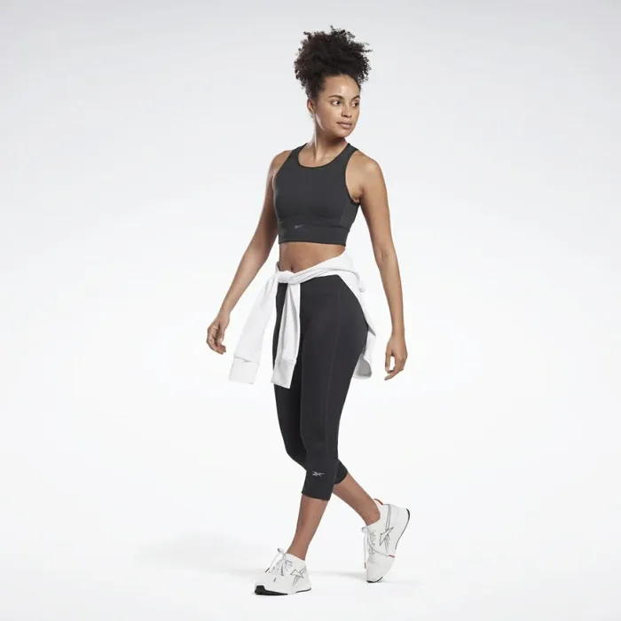 Sports Bras Womens Reebok Run HighImpact Bra Black