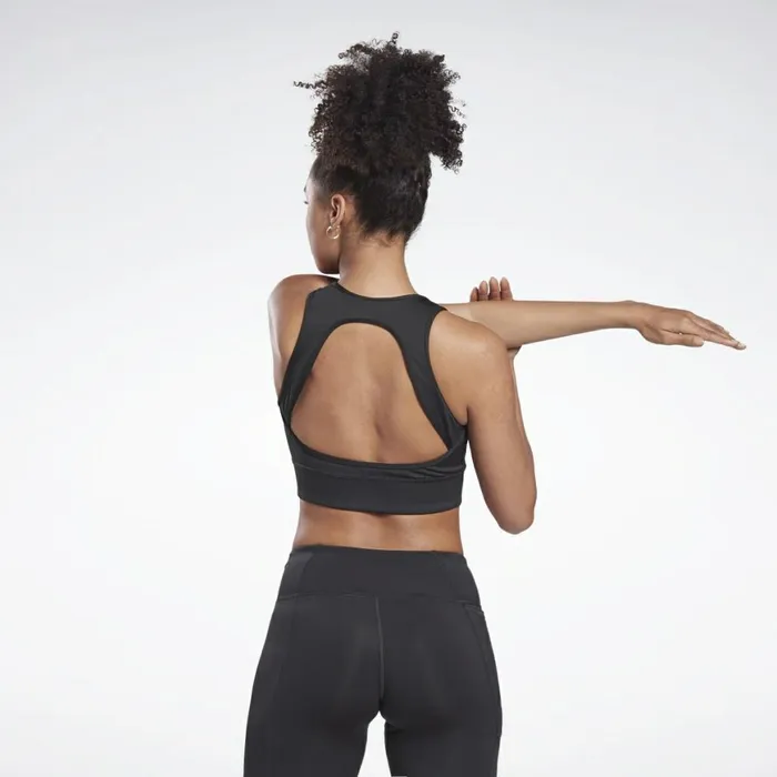 Sports Bras Womens Reebok Run HighImpact Bra Black