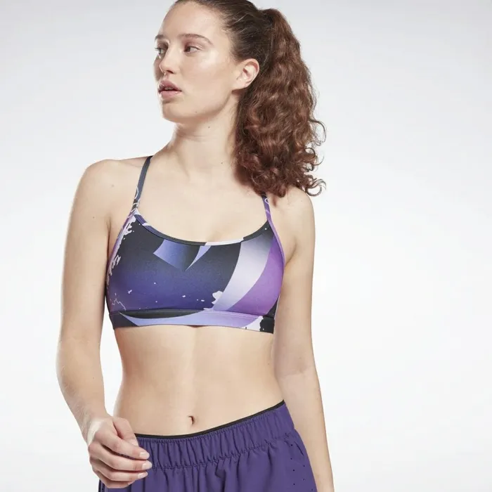 Sports Bras Womens Reebok Skinny Bra Dark Orchid